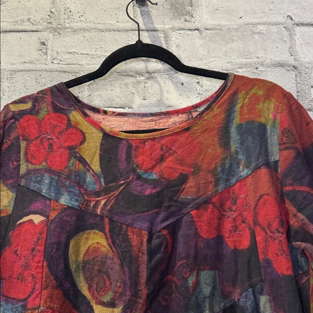 Fabulous 100% Linen Floral Maxi Dress - Picture 2 of 11